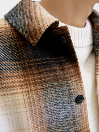 Ανδρικό Overshirt JJZAC HEAVY BRUSH OVERSHIRT LS Jack & Jones 12280903 Monks Robe W25/26