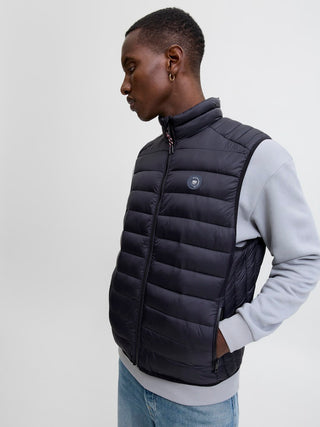 Ανδρικό μπουφάν αμάνικο JJEBRADLEY LIGHT BODYWARMER COLLAR Jack & Jones 12280973 Black NOOS W25/26