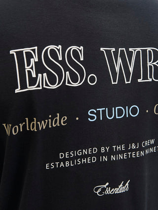 Ανδρικό t-shirt JJEURBAN EDGE STUDIO TEE SS SN PLS plus size Jack & Jones 12279891 Black SS26