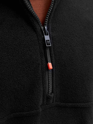 Ανδρικό φούτερ JJALPES HALF ZIP FLEECE JACKET AW25 Jack & Jones 12284828 Black Beauty W25/26
