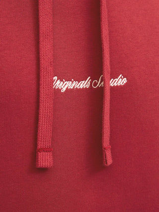 Ανδρικό φούτερ με κουκούλα JORNORREBRO EMB SWEAT HOOD Jack & Jones 12282861 Tibetan Red NOOS W25/26