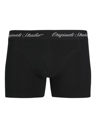 Ανδρικό μποξεράκι JACNORREBRO SOLID TRUNKS 3 PACK Jack & Jones 12287141 Black NOOS W25/26