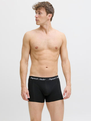 Ανδρικό μποξεράκι JACNORREBRO SOLID TRUNKS 3 PACK Jack & Jones 12287141 Black NOOS W25/26