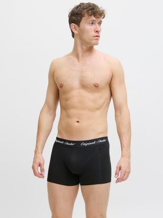 Ανδρικό μποξεράκι JACNORREBRO SOLID TRUNKS 3 PACK Jack & Jones 12287141 Black NOOS W25/26