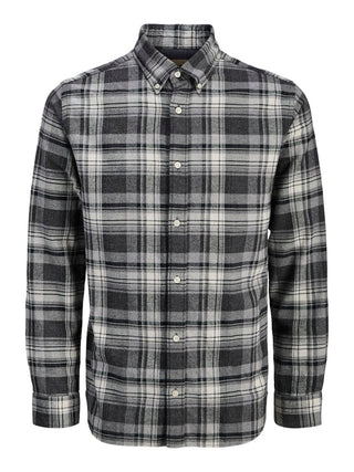 Ανδρικό πουκάμισο JPRBLUBARKLEY FLANNEL X-MAS L/S SHIRT CH Jack & Jones 12286224 Charcoal Gray W25/26
