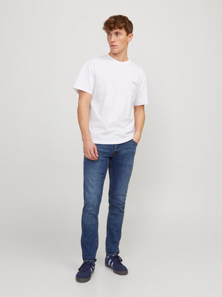 Ανδρικό τζιν  Slim Fit 50% Cotton, 28% Polyester, 20% Recycled Cotton, 2% Elastane  JJIGLENN JJORIGINAL CB 814 JACK & JONES 12152347 Blue Denim NOOS S 24