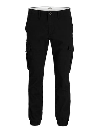 Ανδρικό παντελόνι JPSTMARCO JJJOE CUFFED CARGO JACK & JONES 12186889 Black S 24