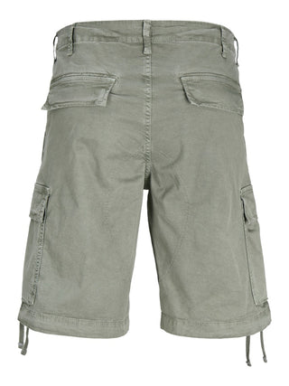 Ανδρική βερμούδα cargo Loose Fit 100% Cotton JPSTCOLE JJTUCKER CARGO SHORT SN JACK & JONES 12253122 Agave Green S 24