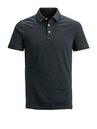 Ανδρική μπλούζα polo κοντομάνικη JJEPAULOS POLO JACK & JONES 12136668 Dark Grey Melange NOOS W 23/24