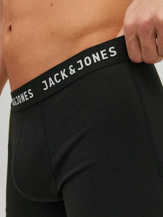 Ανδρικό μποξεράκι JACJON TRUNKS 2 PACK JACK & JONES 12138235 Black NOOS W24/25