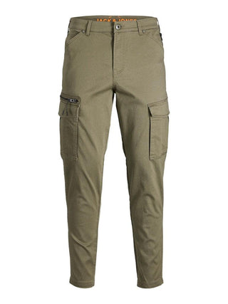 Ανδρικό παντελόνι cargo JPSTACE JJDEX TAPERED JACK & JONES 12194246 Dusty Olive NOOS S23