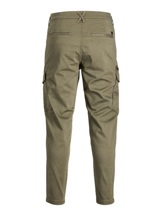 Ανδρικό παντελόνι cargo JPSTACE JJDEX TAPERED JACK & JONES 12194246 Dusty Olive NOOS S23