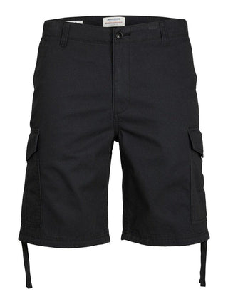 Ανδρική βερμούδα cargo JPSTMARLEY JJCARGO SHORTS JACK & JONES 12229650 Black S23