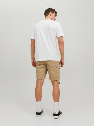 Ανδρική βερμούδα cargo JPSTMARLEY JJCARGO SHORTS JACK & JONES 12229650 Crockery S23