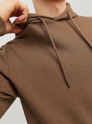 Ανδρικό φούτερ με κουκούλα JJEBASIC SWEAT HOOD JACK & JONES 12182537 Otter NOOS W 23/24