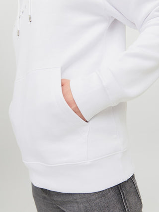 Ανδρικό φούτερ με κουκούλα JJESTAR JJ SWEAT HOOD JACK & JONES 12233972 White NOOS W 23/24