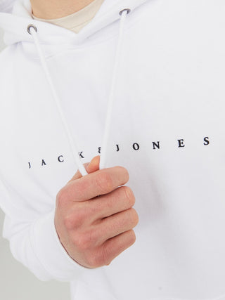 Ανδρικό φούτερ με κουκούλα JJESTAR JJ SWEAT HOOD JACK & JONES 12233972 White NOOS W 23/24