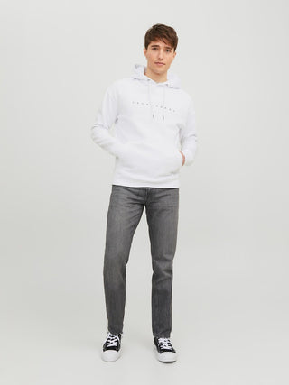 Ανδρικό φούτερ με κουκούλα JJESTAR JJ SWEAT HOOD JACK & JONES 12233972 White NOOS W 23/24