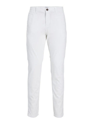 Ανδρικό παντελόνι chinos JPSTMARCO JJBOWIE JACK & JONES 12150148 White NOOS S23