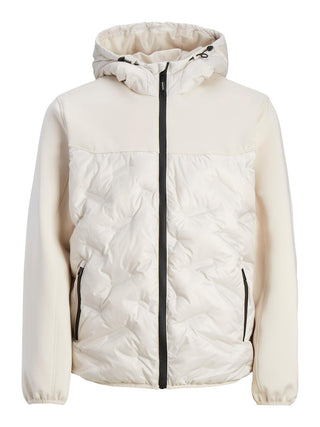 Ανδρικό μπουφάν JJEMULTI HEAT QUILTED JACKET JACK & JONES 12237726 Moonbeam NOOS W 23/24