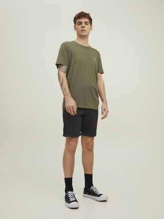 Ανδρική βερμούδα chino Regular Fit 78% Cotton, 20% Recycled Cotton, 2% Elastane JPSTBOWIE SHORTS SOLID MID SN JACK & JONES 12165604 Black S 24