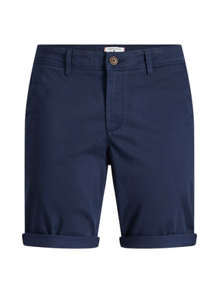 Ανδρική βερμούδα chino Regular Fit 78% Cotton, 20% Recycled Cotton, 2% Elastane JPSTBOWIE SHORTS SOLID MID SN JACK & JONES 12165604 Navy Blazer S 24