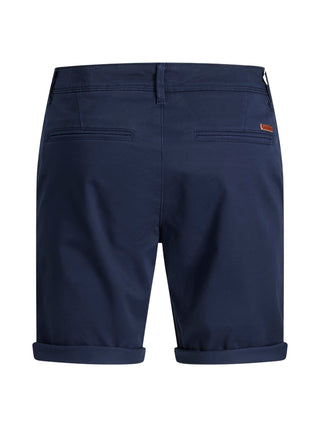 Ανδρική βερμούδα chino Regular Fit 78% Cotton, 20% Recycled Cotton, 2% Elastane JPSTBOWIE SHORTS SOLID MID SN JACK & JONES 12165604 Navy Blazer S 24