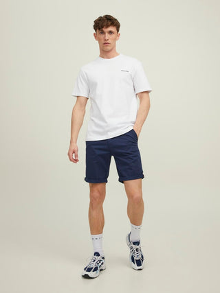 Ανδρική βερμούδα chino Regular Fit 78% Cotton, 20% Recycled Cotton, 2% Elastane JPSTBOWIE SHORTS SOLID MID SN JACK & JONES 12165604 Navy Blazer S 24