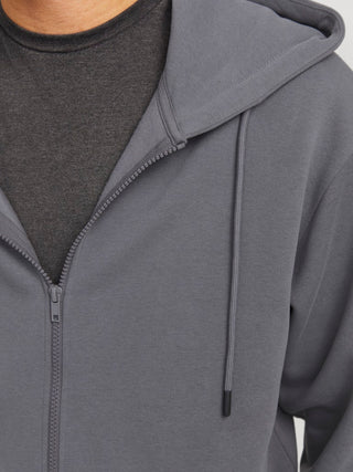 Ανδρική ζακέτα φούτερ με κουκούλα JJEBRADLEY SWEAT ZIP HOOD Jack & Jones 12249342 Castlerock NOOS W25/26