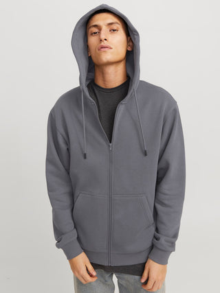 Ανδρική ζακέτα φούτερ με κουκούλα JJEBRADLEY SWEAT ZIP HOOD Jack & Jones 12249342 Castlerock NOOS W25/26