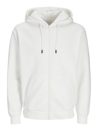 Ανδρική ζακέτα φούτερ με κουκούλα JJEBRADLEY SWEAT ZIP HOOD Jack & Jones 12249342 Cloud Dancer NOOS W25/26