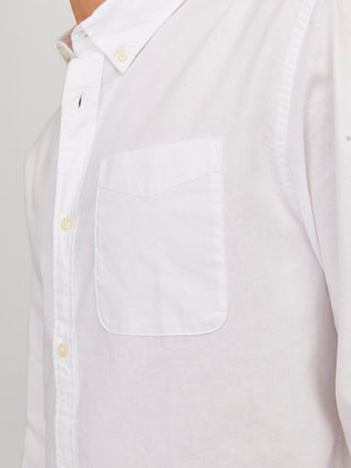 Ανδρικό πουκάμισο JJEOXFORD SHIRT LS JACK & JONES 12182486 White NOOS SS26