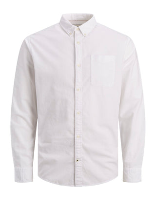 Ανδρικό πουκάμισο JJEOXFORD SHIRT LS JACK & JONES 12182486 White NOOS SS26