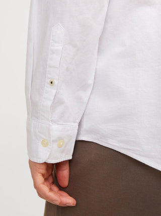 Ανδρικό πουκάμισο JJEOXFORD SHIRT LS JACK & JONES 12182486 White NOOS SS26