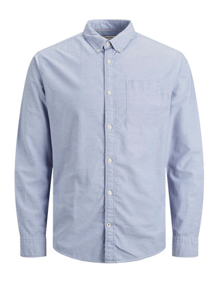 Ανδρικό πουκάμισο JJEOXFORD SHIRT LS JACK & JONES 12182486 Cashmere Blue NOOS W25/26