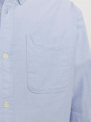 Ανδρικό πουκάμισο JJEOXFORD SHIRT LS JACK & JONES 12182486 Cashmere Blue NOOS W25/26