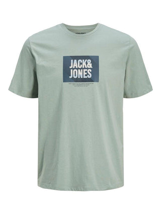 Ανδρικό t-shirt JJHUDSON TEE SS CREW NECK LN Jack & Jones 12268477 Iceberg Green SS25