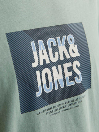 Ανδρικό t-shirt JJHUDSON TEE SS CREW NECK LN Jack & Jones 12268477 Iceberg Green SS25