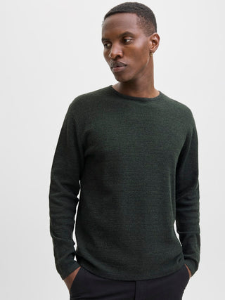 Ανδρικό πλεκτό πουλόβερ JJEGEORGE KNIT CREW NECK Jack & Jones 12268279 Rosin NOOS W25/26
