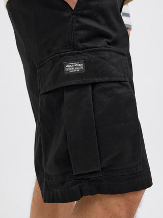 Ανδρική βερμούδα JPSTCOLE JJJONNIE CARGO SHORTS MID Jack & Jones 12268266 Black SS25