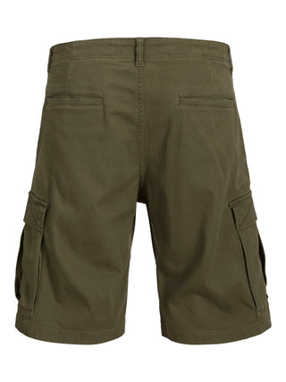 Ανδρική βερμούδα JPSTCOLE JJJONNIE CARGO SHORTS MID Jack & Jones 12268266 Olive Night SS25