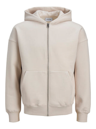 Ανδρική ζακέτα φούτερ με κουκούλα JJEURBAN EDGE SWEAT ZIP HOOD Jack & Jones 12268140 Moonbeam NOOS W25/26