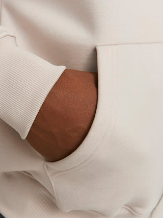 Ανδρική ζακέτα φούτερ με κουκούλα JJEURBAN EDGE SWEAT ZIP HOOD Jack & Jones 12268140 Moonbeam NOOS W25/26