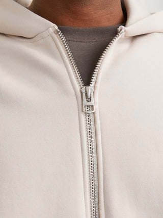 Ανδρική ζακέτα φούτερ με κουκούλα JJEURBAN EDGE SWEAT ZIP HOOD Jack & Jones 12268140 Moonbeam NOOS W25/26