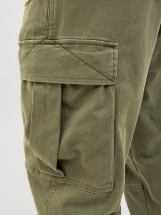 Ανδρικό παντελόνι JPSTKANE JONNIE CARGO RET Jack & Jones 12268364 Olive Night SS25