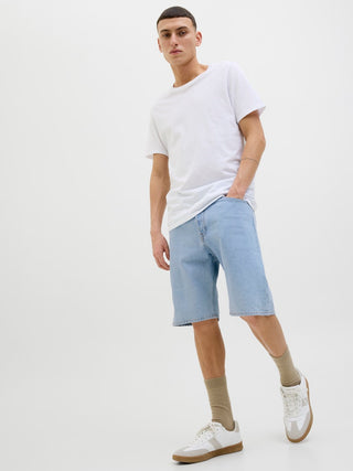 Ανδρική βερμούδα JJIALEX JJCLASSIC SHORTS AM 300 SN JACK&JONES 12269532 BLUE DENIM SS26