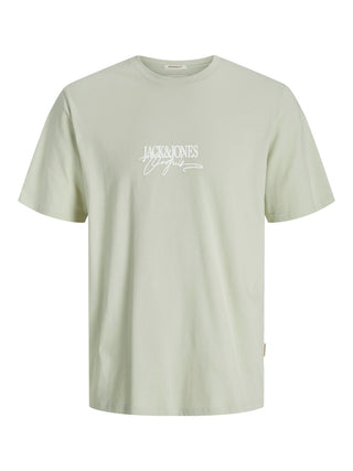 Ανδρικό t-shirt JORALMERIA BRANDING TEE SS CREW NECK Jack & Jones 12276784 Celadon Tint SS25