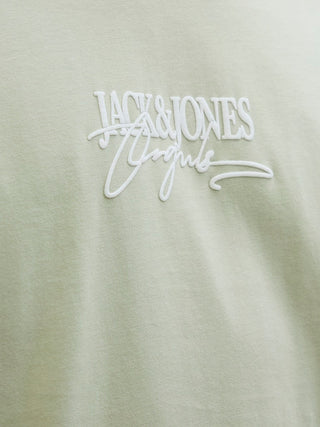 Ανδρικό t-shirt JORALMERIA BRANDING TEE SS CREW NECK Jack & Jones 12276784 Celadon Tint SS25