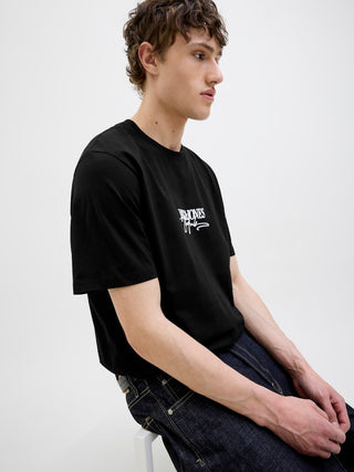 Ανδρικό t-shirt JORALMERIA BRANDING TEE SS CREW NECK Jack & Jones 12276784 Black SS25