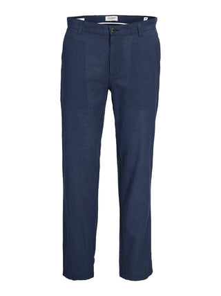 Ανδρικό παντελόνι JPSTACE SUMMER LINEN BLEND CHINO PANT SN JACK&JONES 12248604 NAVY BLAZER SS26